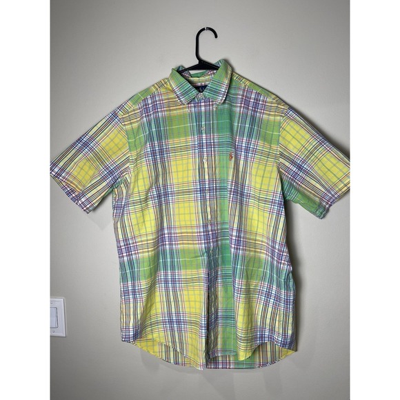 Lauren Ralph Lauren Other - Ralph Lauren Men's L Classic Fit Multicolor Plaid Short Sleeve Button Down Shirt